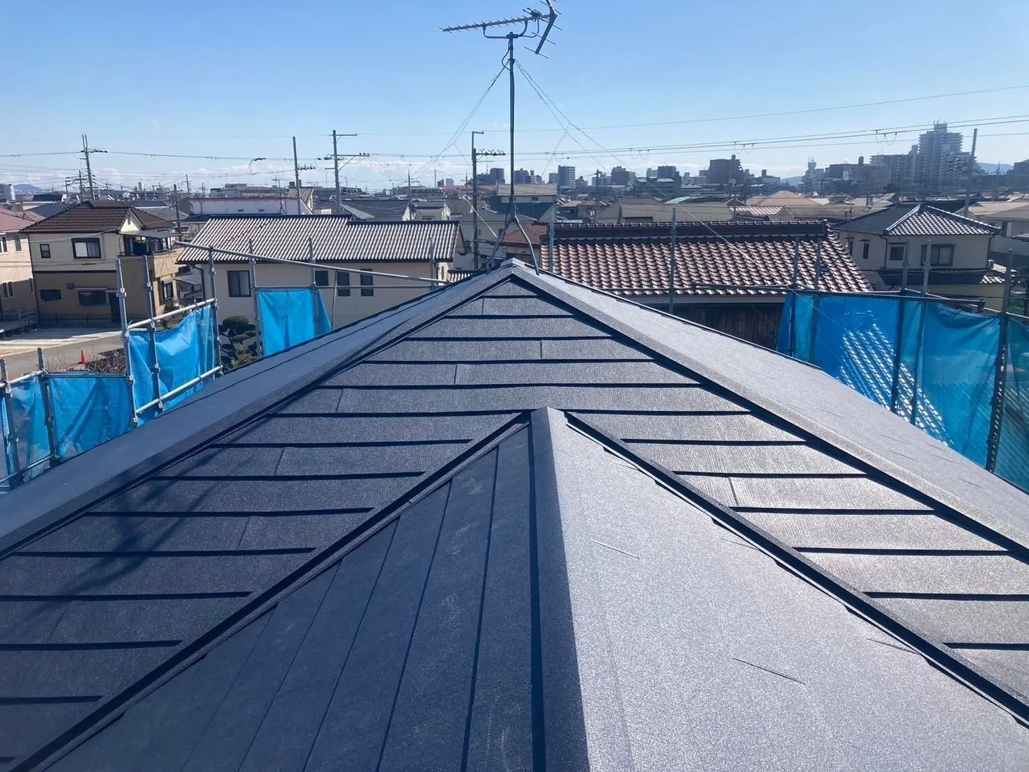 明石市大久保町森田N様邸屋根カバー工事