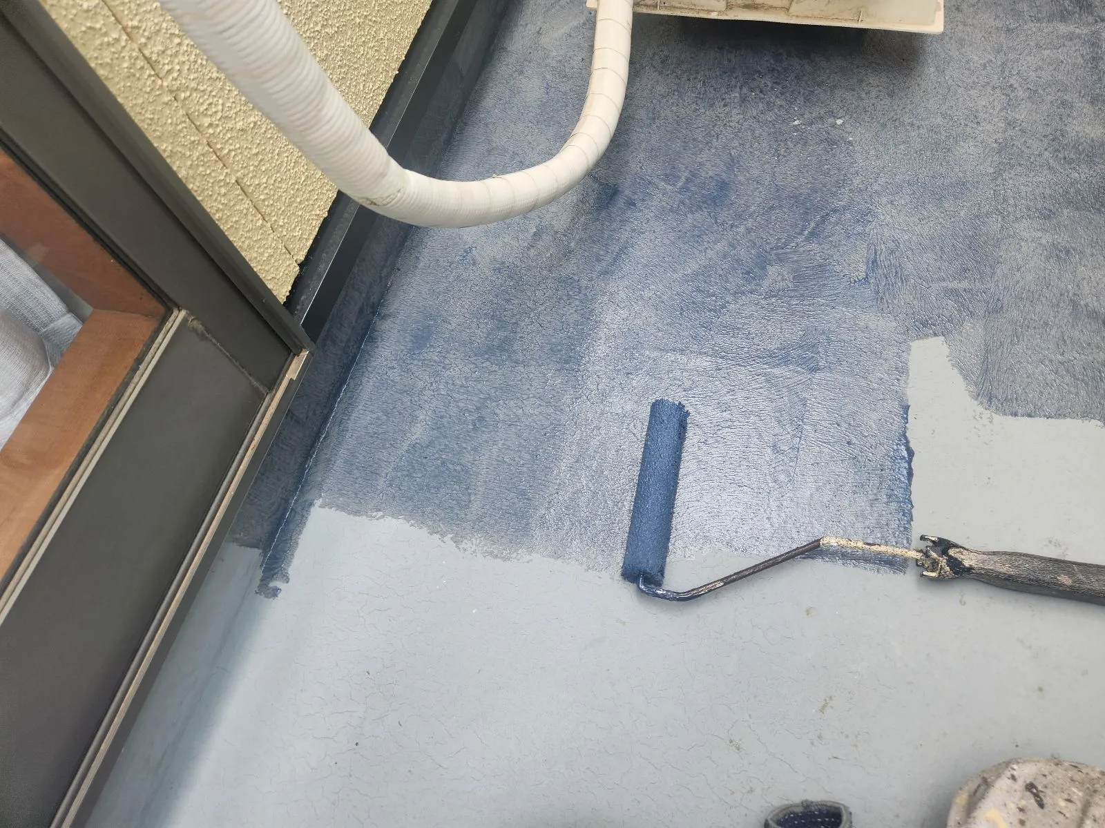 神戸市西区伊川谷町潤和I様邸ベランダ防水