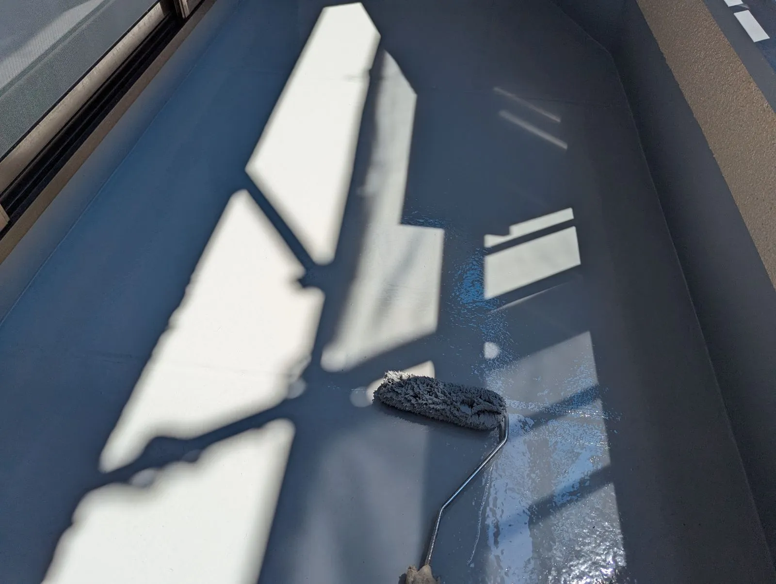 加古郡播磨町K様邸バルコニー床塗装