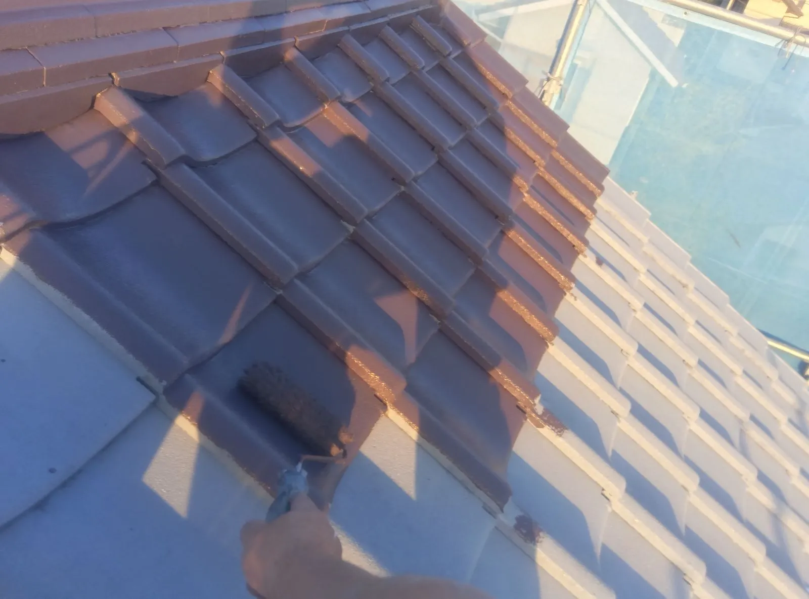 神戸市須磨区南落合K様邸屋根塗装