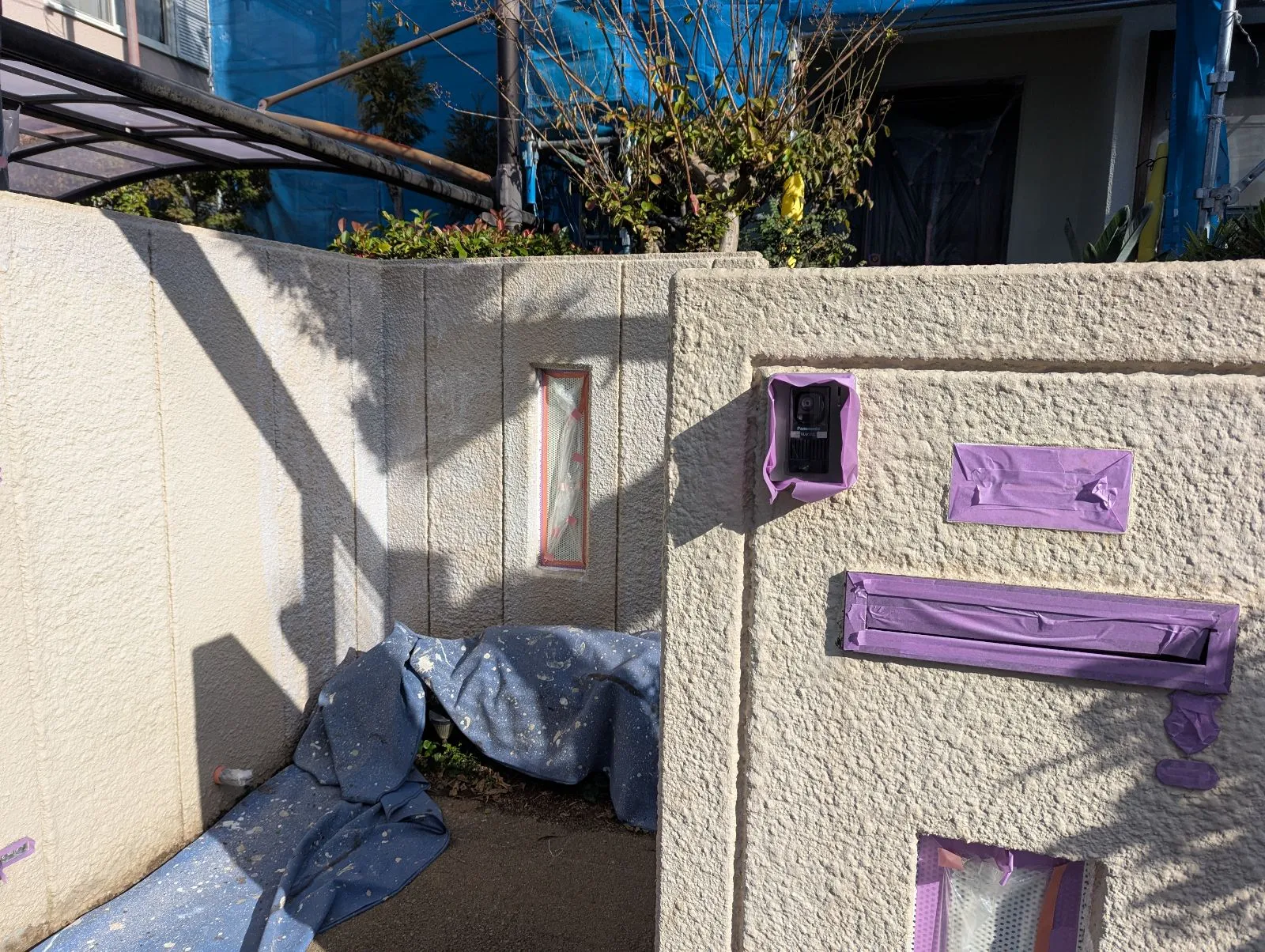 神戸市西区宮下O様邸塀塗装