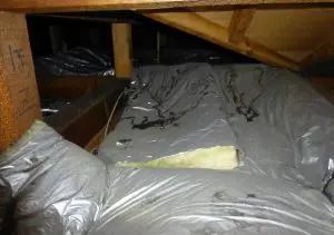 屋根裏の断熱材(天井断熱の場合)