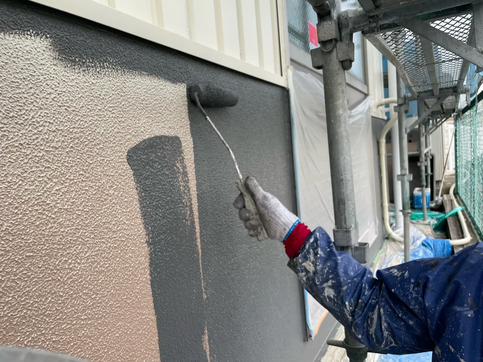 神戸市西区伊川谷町板岡製作所様基礎塗装
