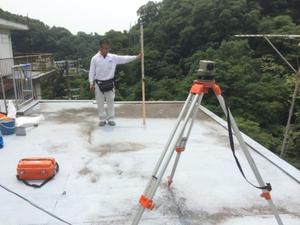 屋上防水レベル確認